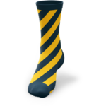 Black and Yellow Motivational safety sock.